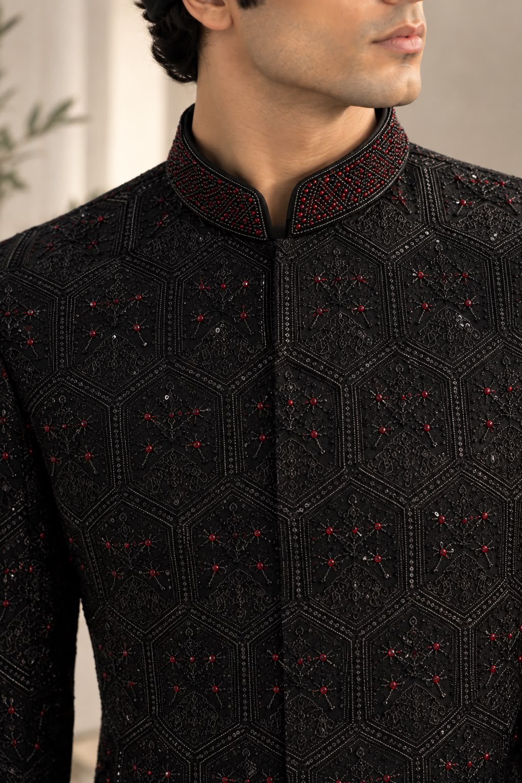 Noir Royal Sherwani thumbnail 2